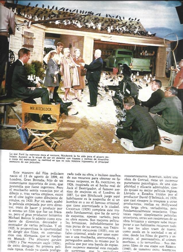 LAMINA 38241: Alfred Hitchcok en el rodaje de Los Pajaros