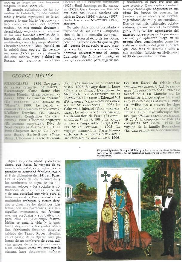 LAMINA 38244: Fimografia de Georges Melies 