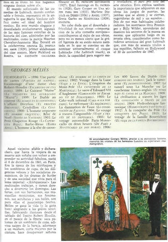 LAMINA 38244: Fimografia de Georges Melies 