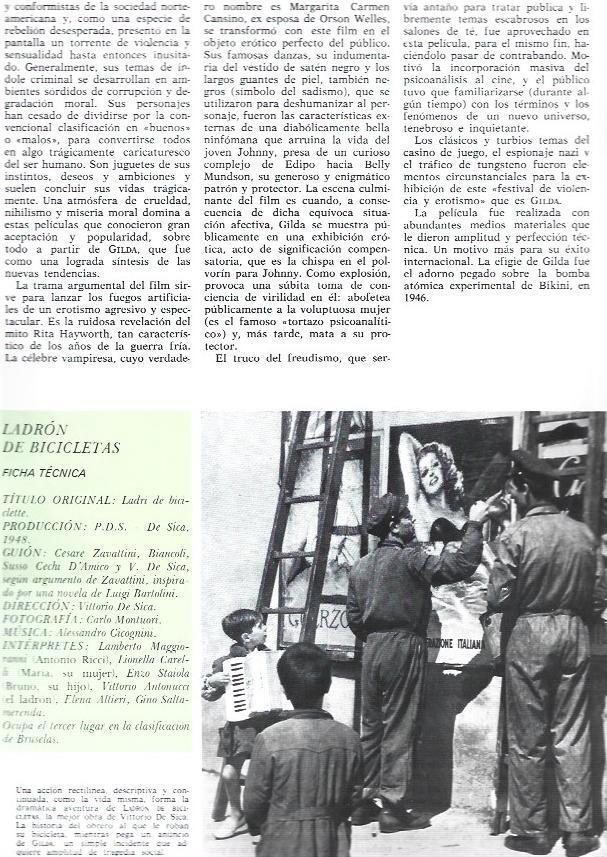 LAMINA 38218: Escena y ficha de Ladron de bicicletas