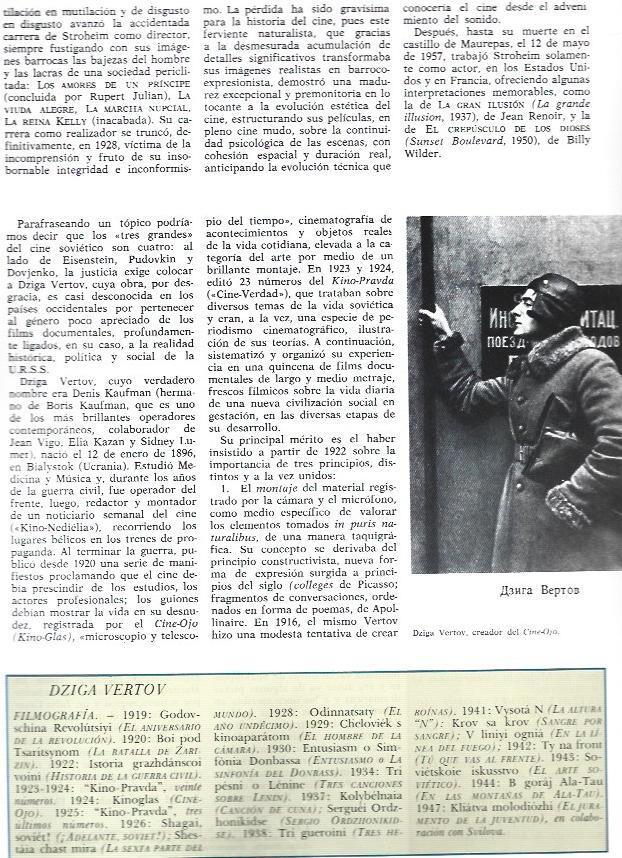 LAMINA 38249: Dziga Vertov y filmografia