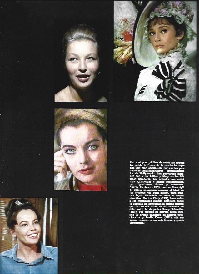 LAMINA 38259: Audrey Hepburn, Romy Scheneider, Marina Vlady y Leslier Caron