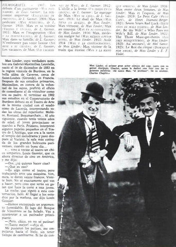 LAMINA 38260: Max Linder y Charles Chaplin 