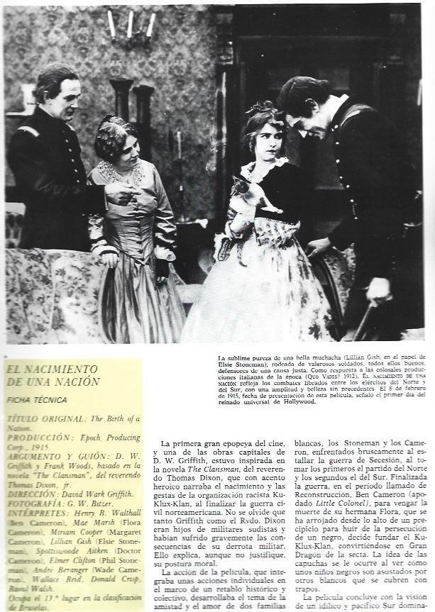 LAMINA 38145: Escena y ficha de El nacimiento de una nacion