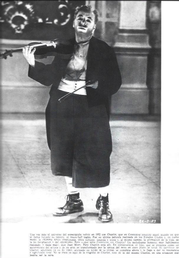 LAMINA 38159: Charles Chaplin en Candilejas