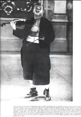 LAMINA 38159: Charles Chaplin en Candilejas
