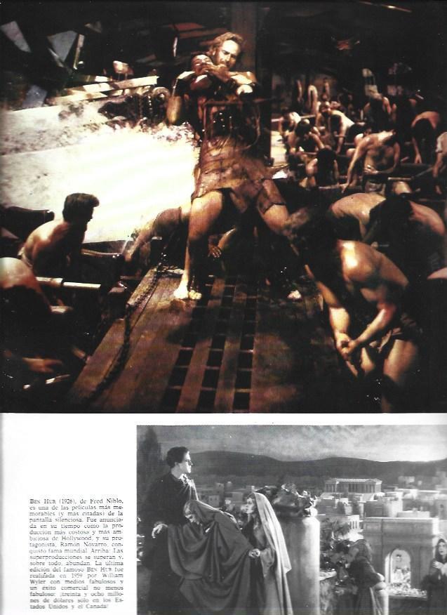 LAMINA 38208: Escenas de Ben Hur de 1926 y de 1959