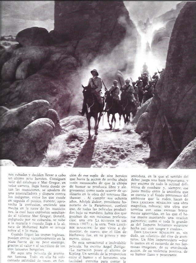 LAMINA 38197: Escena de Tres lanceros bengalies