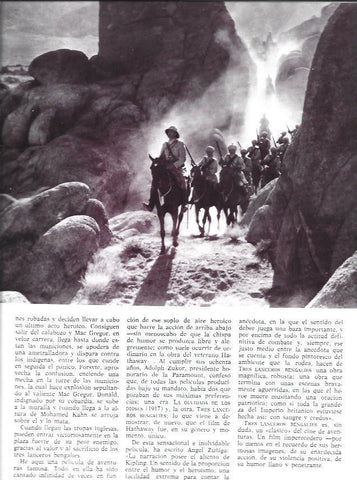 LAMINA 38197: Escena de Tres lanceros bengalies