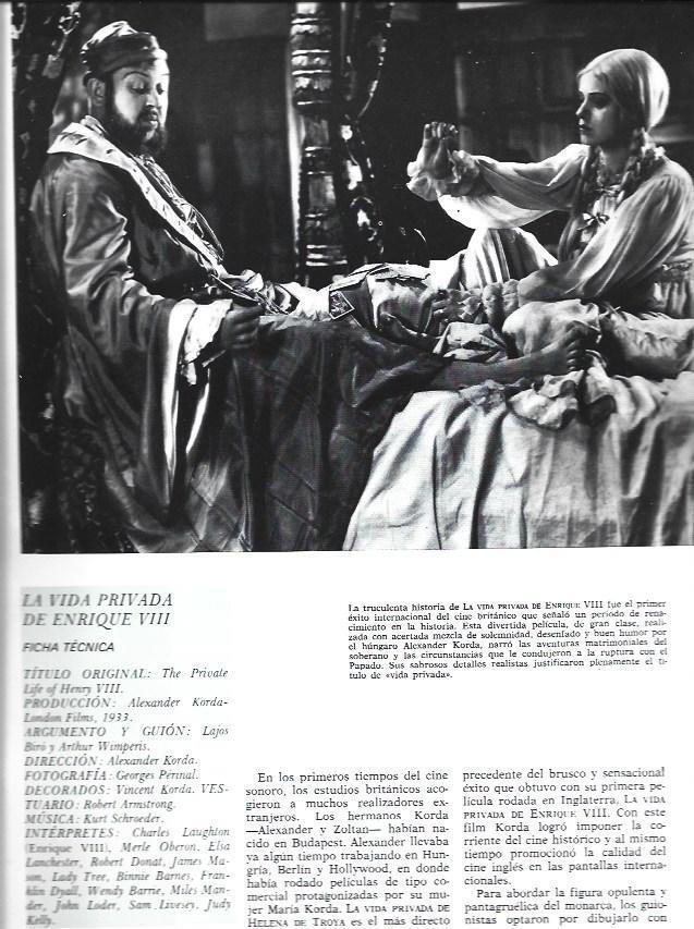 LAMINA 38193: Ficha y escena de La vida privada de Enrique VIII