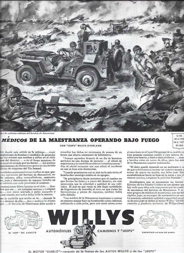 LAMINA 38692: Publicidad de automoviles Willys