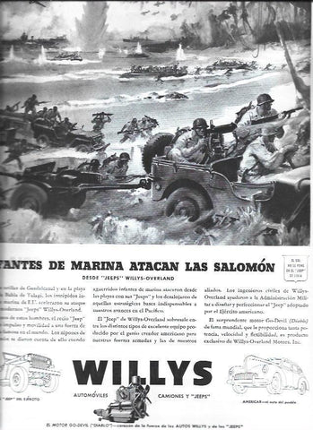LAMINA 38415: Publicidad de Willys Automoviles