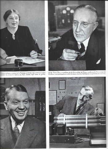 LAMINA 38414: Sigrid Undset, Victor Hess, Harold Clayton y Arthur Holly