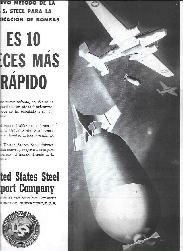 LAMINA 38411: Publicidad de United States Steel Export Company