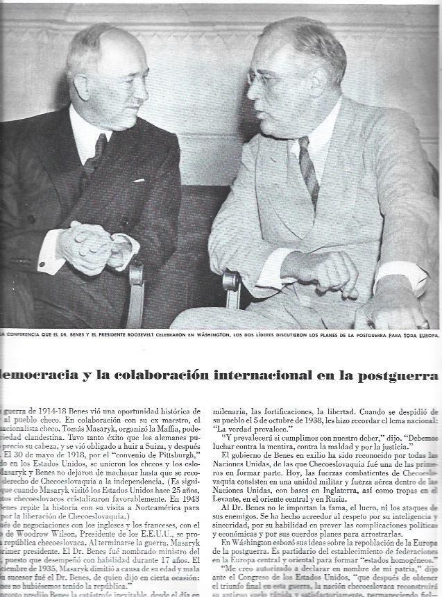 LAMINA 38401: Roosevelt y Benes
