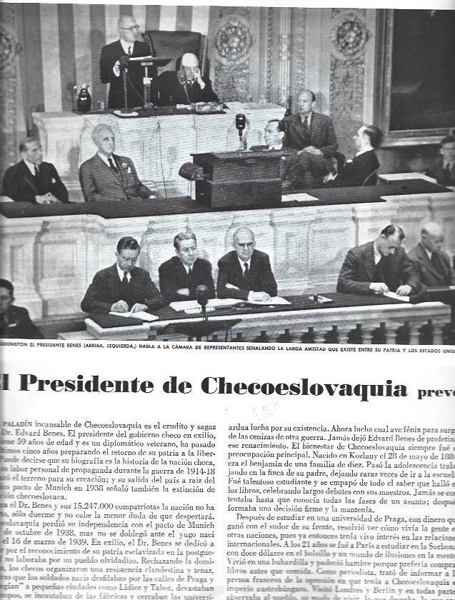 LAMINA 38400: El presidente Benes de Checoslovaquia en Washington