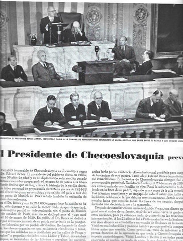 LAMINA 38400: El presidente Benes de Checoslovaquia en Washington