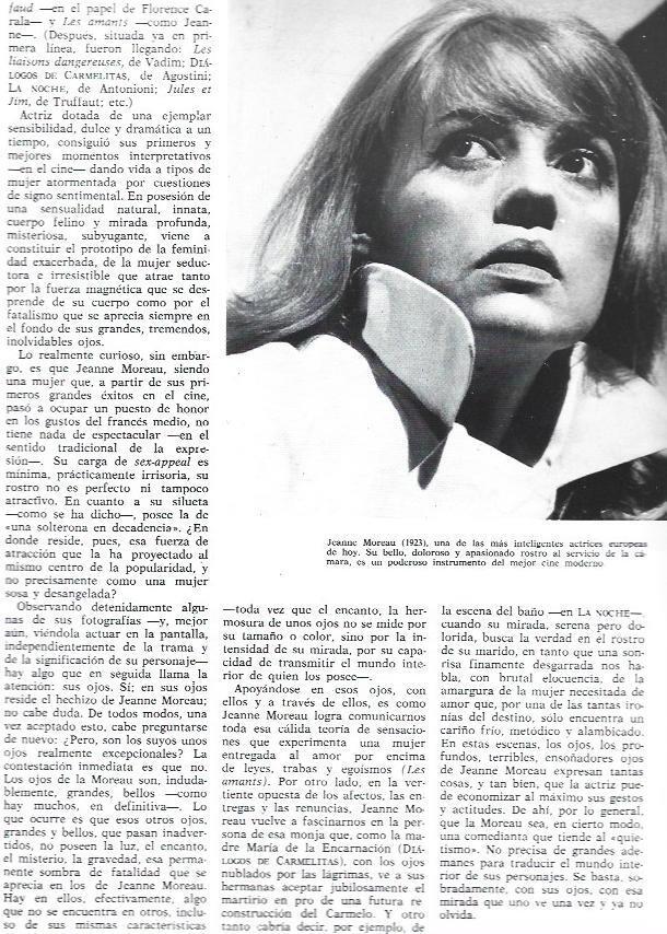 LAMINA 38351: Jeanne Moreau 