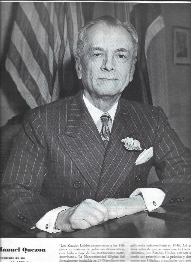 LAMINA 38396: Manuel Quezon, presidente de Filipinas
