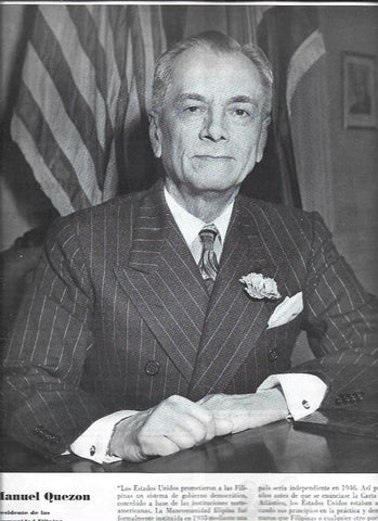 LAMINA 38396: Manuel Quezon, presidente de Filipinas