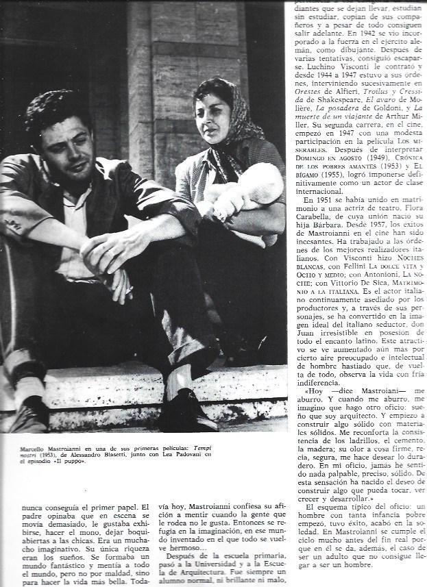 LAMINA 38348: Marcello Mastroiani en Tempi nostri