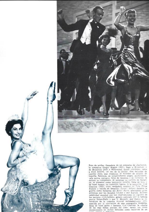 LAMINA 38291: Fred Astaire y Ginger Rogers  y Cyd Charisse