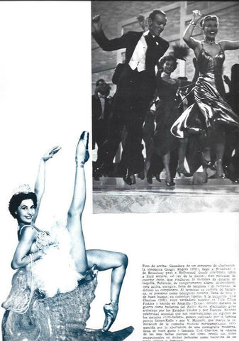 LAMINA 38291: Fred Astaire y Ginger Rogers  y Cyd Charisse