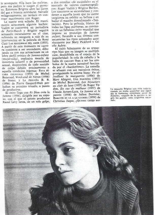 LAMINA 38345: Brigitte Bardot de niña