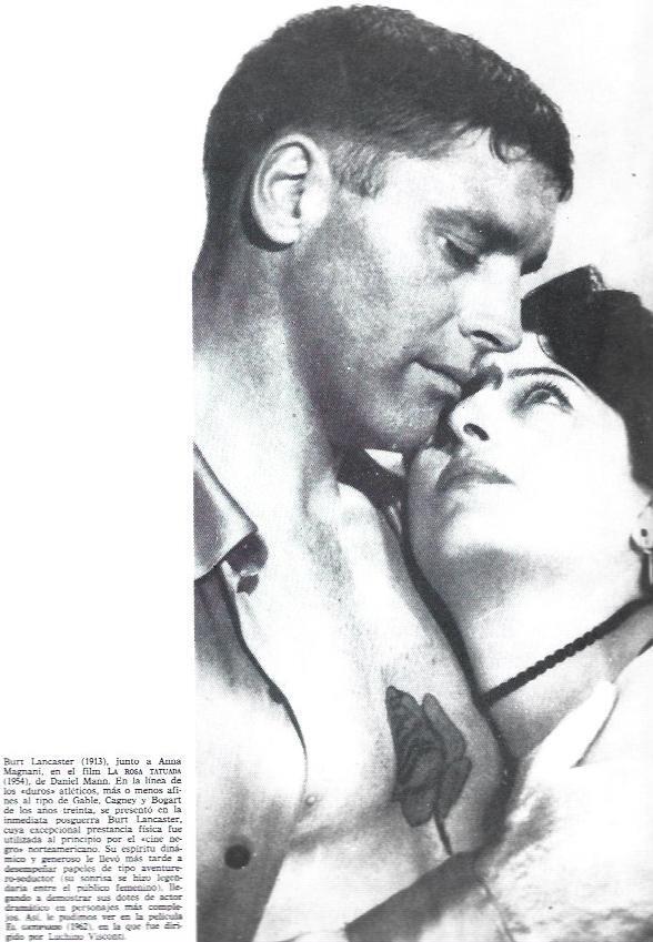 LAMINA 38325: Burt Lancaster y Anna Magnani en La rosa tatuada