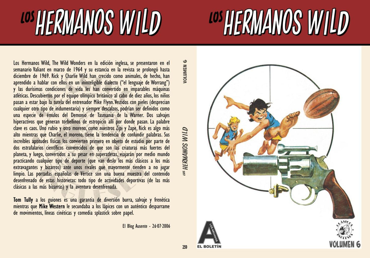 Los Archivos de El Boletin volumen 259: Los Hermanos Wild vol 6