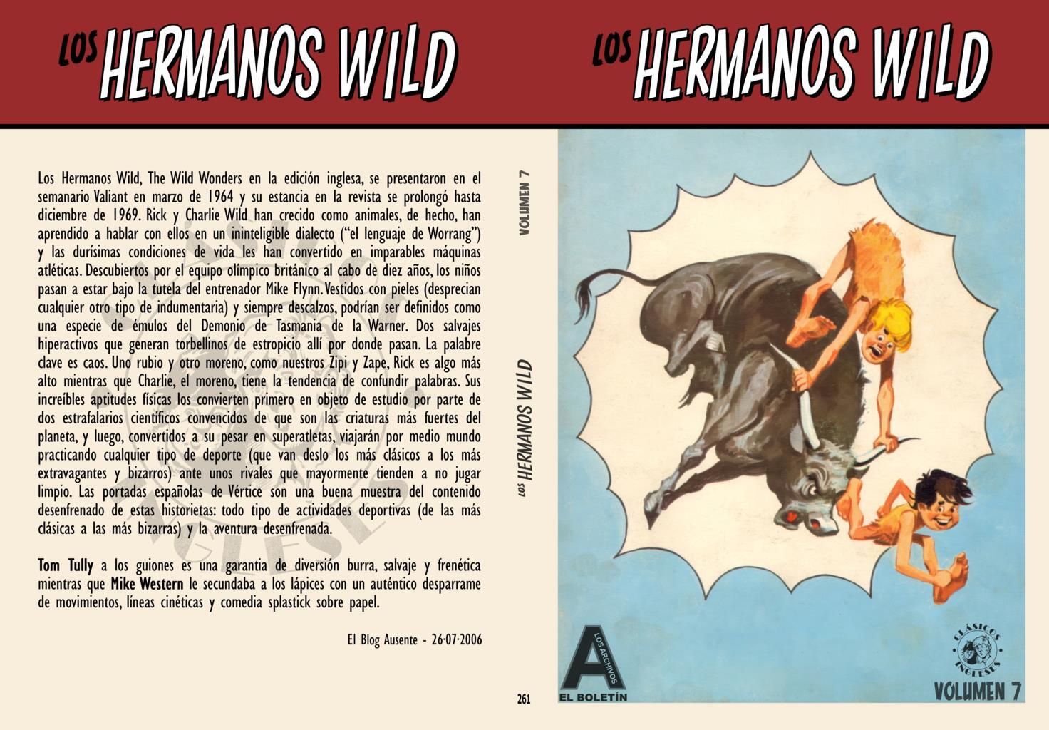 Los Archivos de El Boletin volumen 261: Los Hermanos Wild vol 7