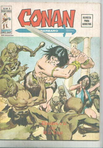 Vertice: Conan el barbaro volumen 2 numero 08: Duendes a la luz de la luna (numerado 1 en trasera)