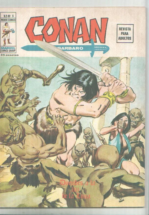 Vertice: Conan el barbaro volumen 2 numero 08: Duendes a la luz de la luna (numerado 2 en trasera)