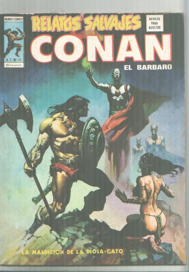 Vertice: Relatos Salvajes volumen 1 numero 30: Conan el barbaro: La maldicion de la diosa gato