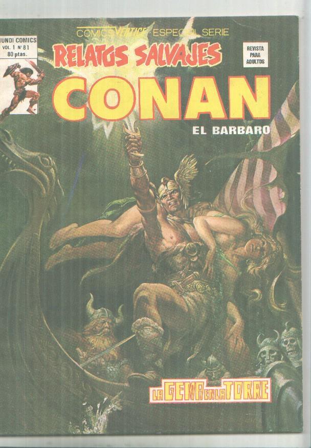 Vertice: Relatos Salvajes volumen 1 numero 81: Conan el barbaro: La gema en la torre 