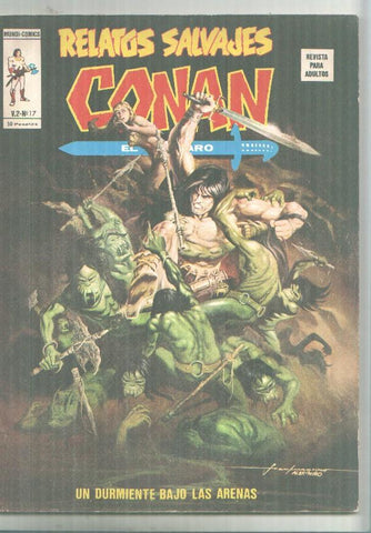 Vertice: Relatos Salvajes volumen 1 numero 17: Conan el barbaro: Un durmiente bajo la arena