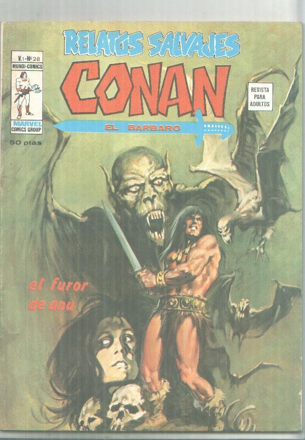 Vertice: Relatos Salvajes volumen 1 numero 28: Conan el barbaro: El furor de Anu