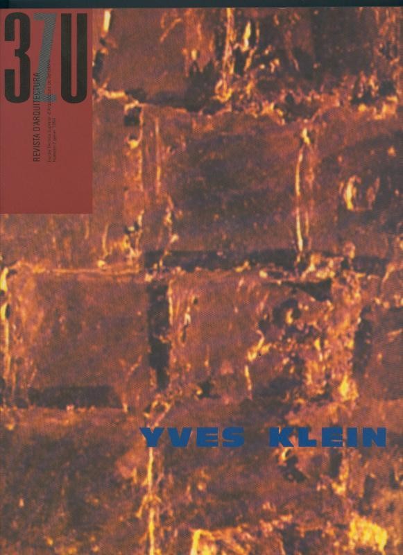 3ZU revista d,arquitectura numero 2: Yves Klein