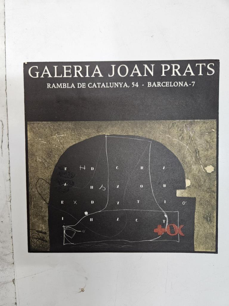 Díptico (numerado 10): Galeria Joan Prats - exposició d'Antoni Tàpies. Inauguració 20-05/1976