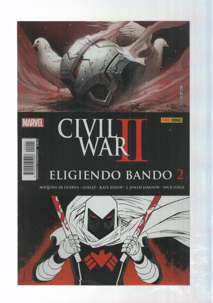 Panini, Civil War II: Eligiendo Bando 2 año 1 (nov 2016) - Jim Cheung y Jusin Ponsor