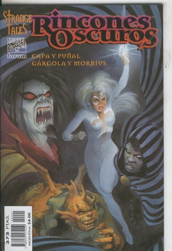 Planeta: Strange Tales-Rincones oscuros: Capa y Puñal-Gargola y Morbius