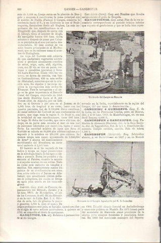 LAMINA V46236: El rio Ganges en Benares