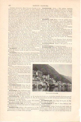 LAMINA V46237: Vista de Gandria, Suiza