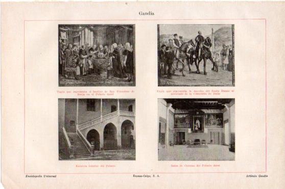 LAMINA V46238: Palacio y tapices de Gandia, Valencia