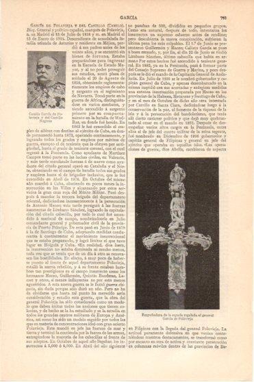 LAMINA V46261: Garcia de Polavieja