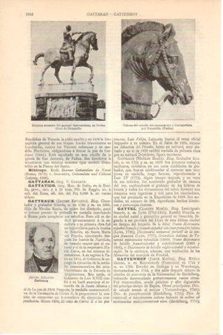 LAMINA V46285: Estatua ecuestre general Gattamelata