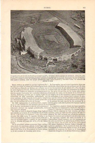 LAMINA V46179: Vista aerea Estadio de Wembley en 1923