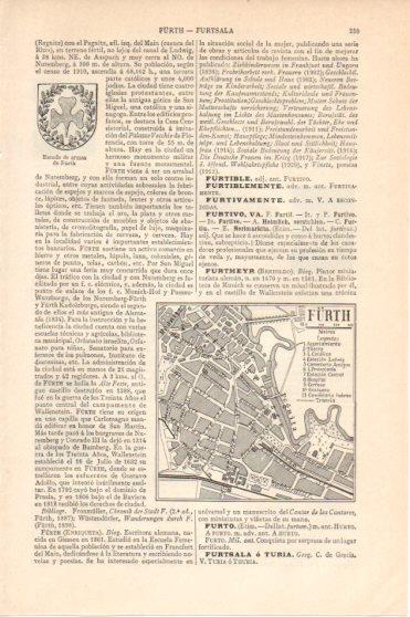 LAMINA V46157: Plano y escudo de Furth