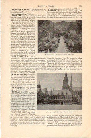 LAMINA V46158: Plaza Mayor y Ayuntamiento de Furnes, Belgica