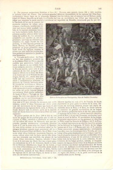 LAMINA V46209: Defensa de los galos por Vercingetorix